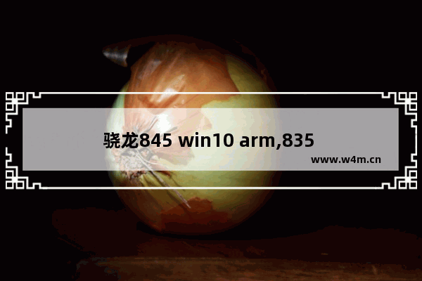 骁龙845 win10 arm,835 windows10 arm