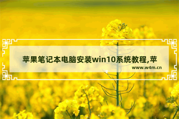 苹果笔记本电脑安装win10系统教程,苹果电脑如何安装window10