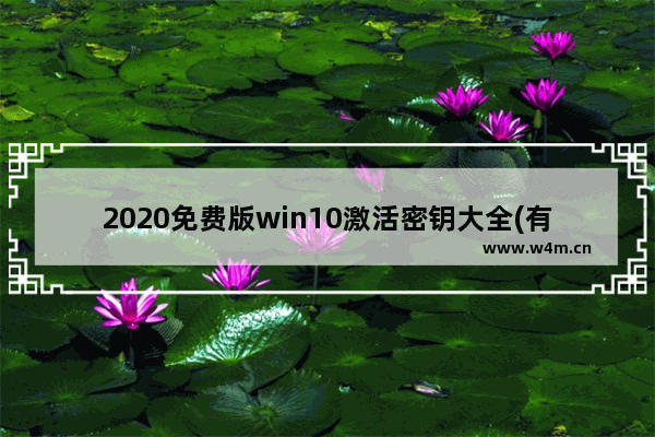 2020免费版win10激活密钥大全(有效激活),windows10专业版激活密钥2019