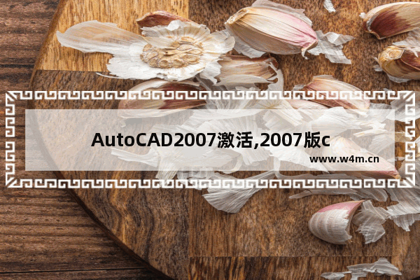 AutoCAD2007激活,2007版cad激活教程