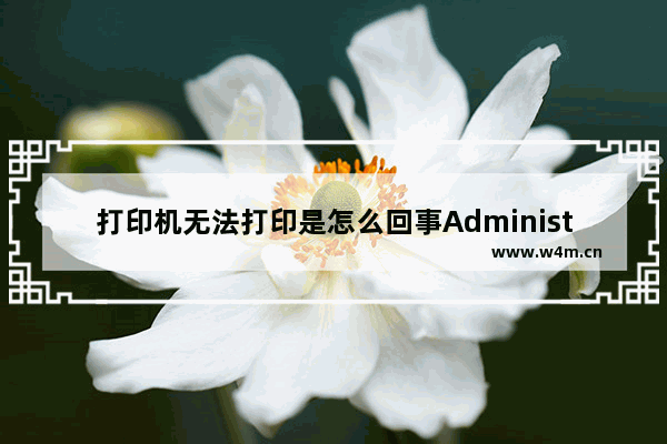 打印机无法打印是怎么回事Administrator,打印机无法打印原因是administrater