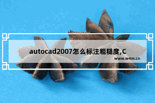 autocad2007怎么标注粗糙度,CAD2010怎么标注粗糙度