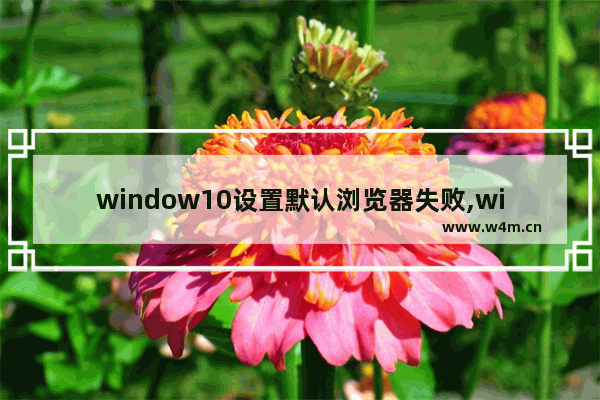 window10设置默认浏览器失败,windows10设置默认浏览器后用不了