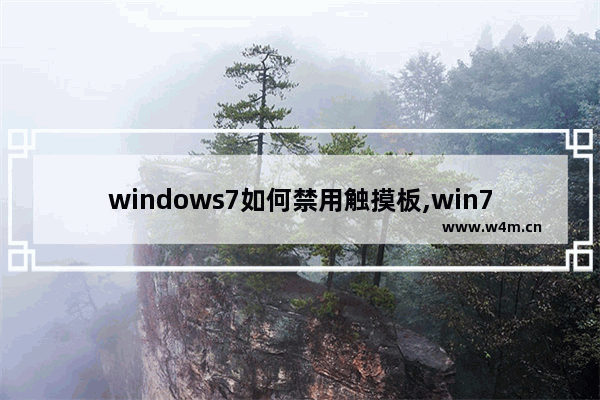 windows7如何禁用触摸板,win7禁用触摸板两种方法