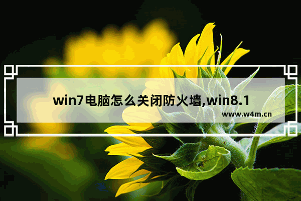 win7电脑怎么关闭防火墙,win8.1如何关闭防火墙