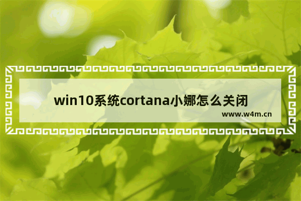 win10系统cortana小娜怎么关闭,win10cortana小娜怎么关闭