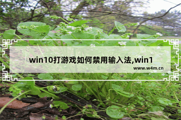 win10打游戏如何禁用输入法,win10怎么在游戏中禁用输入法