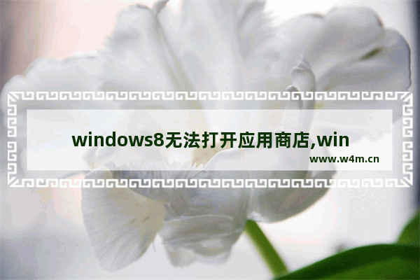 windows8无法打开应用商店,windows自带的应用商店打不开