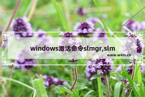 windows激活命令slmgr,slmgr激活win7