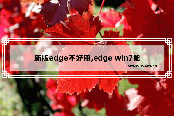 新版edge不好用,edge win7能用吗