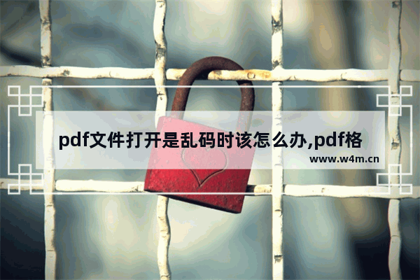 pdf文件打开是乱码时该怎么办,pdf格式打开乱码是怎么回事