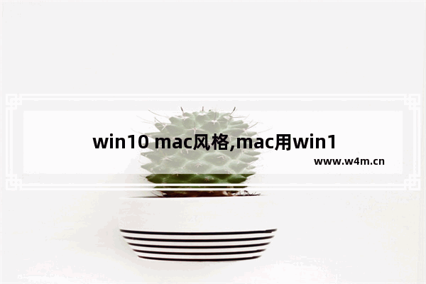 win10 mac风格,mac用win10