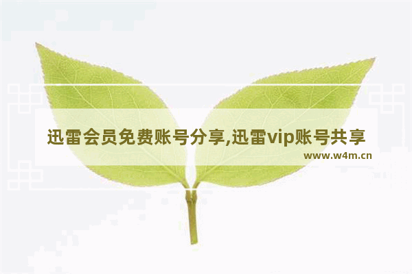 迅雷会员免费账号分享,迅雷vip账号共享最新_5