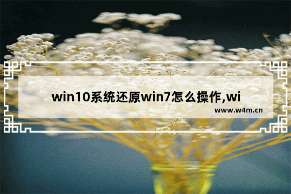 win10系统还原win7怎么操作,win10还原win7系统步骤