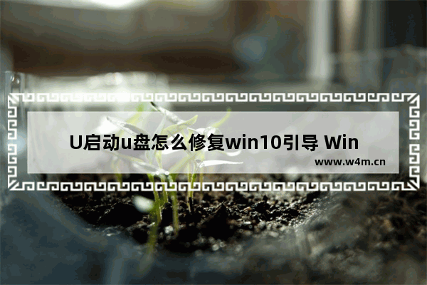 U启动u盘怎么修复win10引导 Win10引导修复教程：U盘U启动