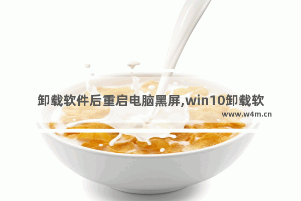 卸载软件后重启电脑黑屏,win10卸载软件后开机黑屏