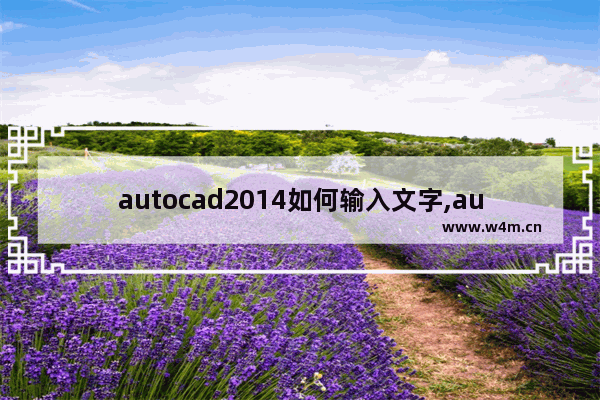 autocad2014如何输入文字,autocad2016如何输入文字