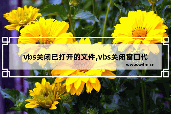 vbs关闭已打开的文件,vbs关闭窗口代码