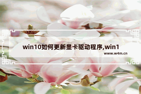 win10如何更新显卡驱动程序,win10如何更新显卡驱动版本