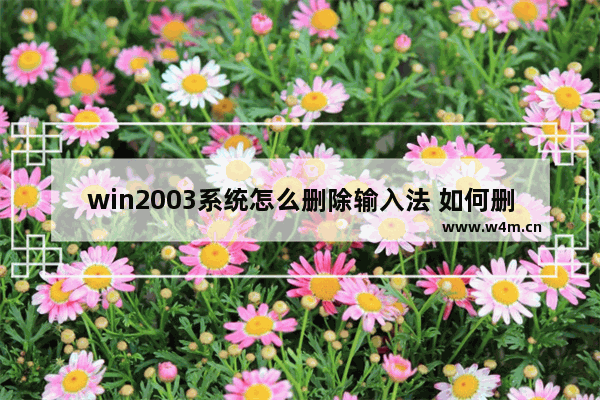 win2003系统怎么删除输入法 如何删除win2003系统输入法