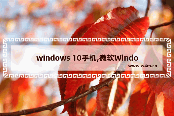 windows 10手机,微软Windows手机