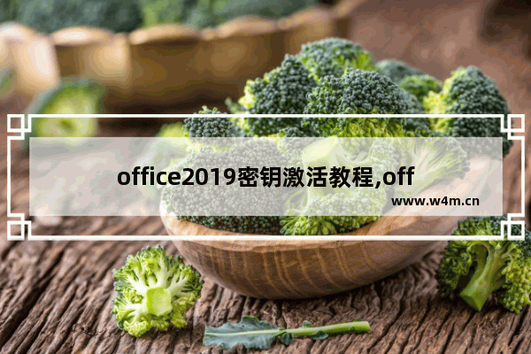 office2019密钥激活教程,office2019激活码密匙