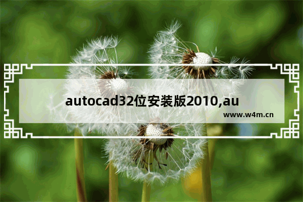 autocad32位安装版2010,autocad2007下载免费中文版