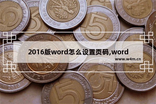 2016版word怎么设置页码,word2017怎么设置页码_1