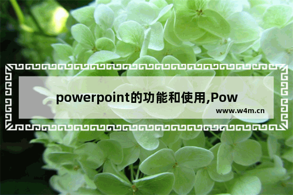 powerpoint的功能和使用,PowerPoint操作