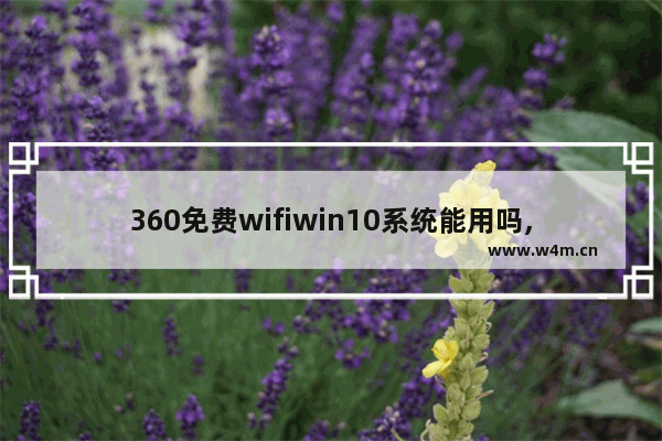 360免费wifiwin10系统能用吗,360随身wifiwin10