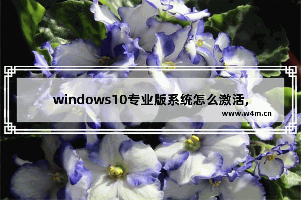 windows10专业版系统怎么激活,