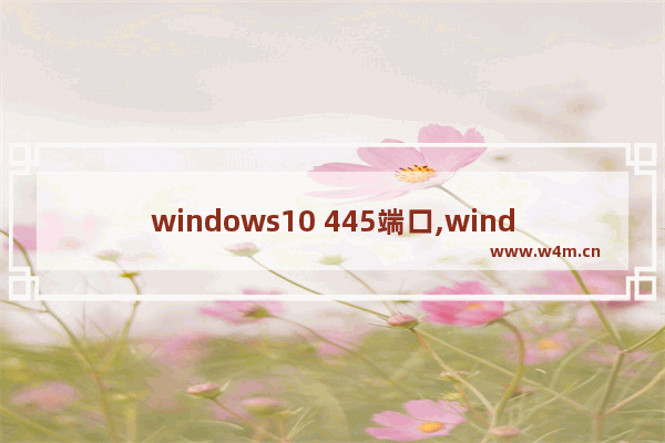 windows10 445端口,windows打开445端口