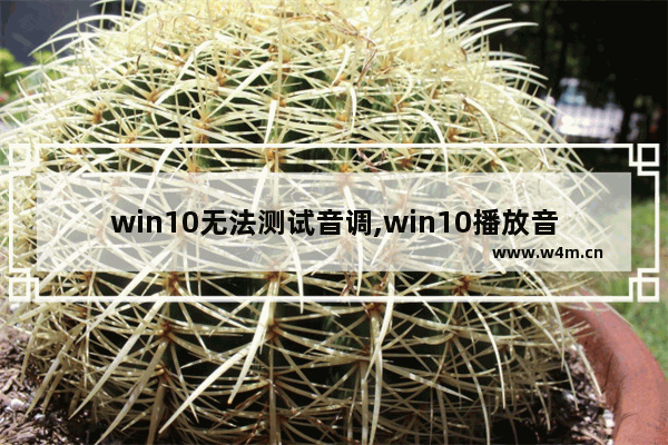 win10无法测试音调,win10播放音频进行疑难解答时出错