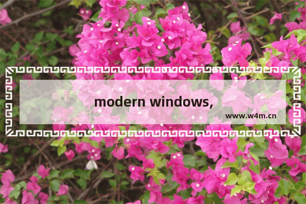 modern windows,