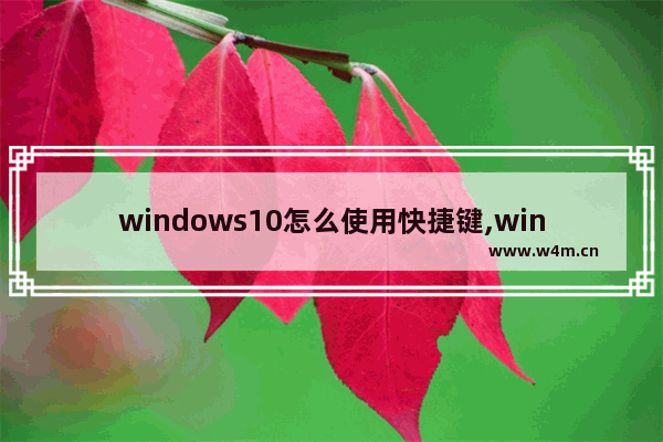 windows10怎么使用快捷键,windows10运行的快捷键