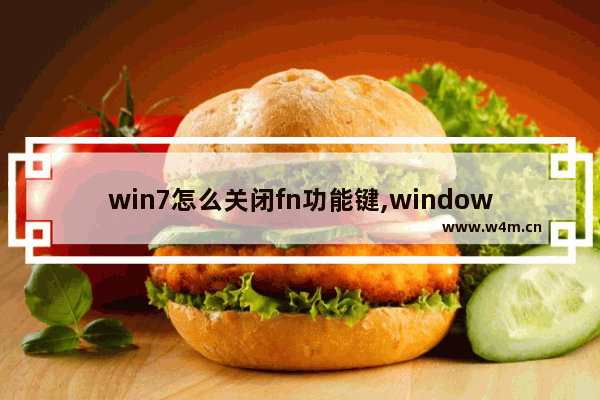 win7怎么关闭fn功能键,windows7关闭fn键