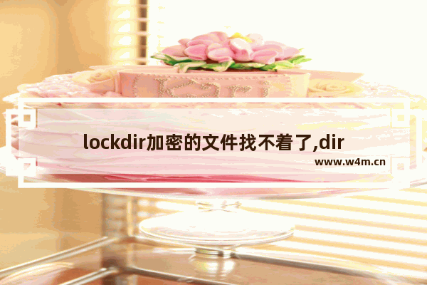 lockdir加密的文件找不着了,dir.lock文件