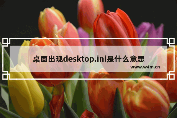 桌面出现desktop.ini是什么意思,桌面出现desktop.ini怎么回事