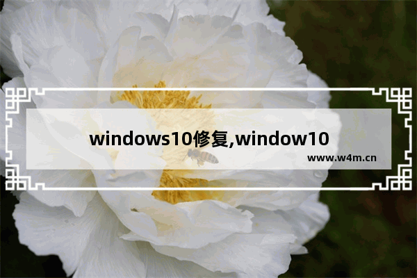 windows10修复,window10修复