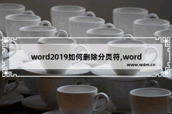 word2019如何删除分页符,word如何删除分页符的空白页