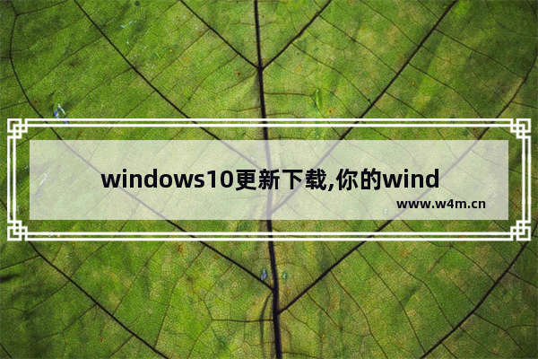 windows10更新下载,你的windows10版本即将终止服务,请单击以下载更新版本