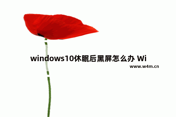 windows10休眠后黑屏怎么办 Windows 10电脑休眠后屏幕黑屏怎么办