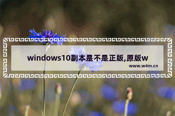 windows10副本是不是正版,原版win10和正版win10的区别