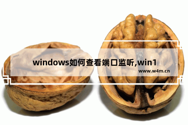 windows如何查看端口监听,win10系统怎么看端口