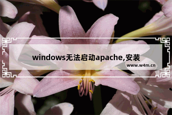 windows无法启动apache,安装apache启动不成功