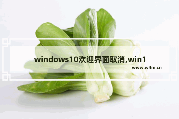 windows10欢迎界面取消,win10一直卡在欢迎界面