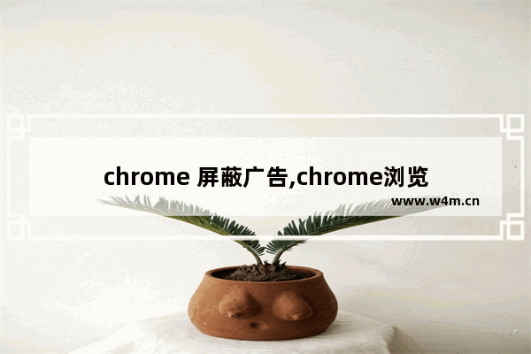 chrome 屏蔽广告,chrome浏览器关闭广告