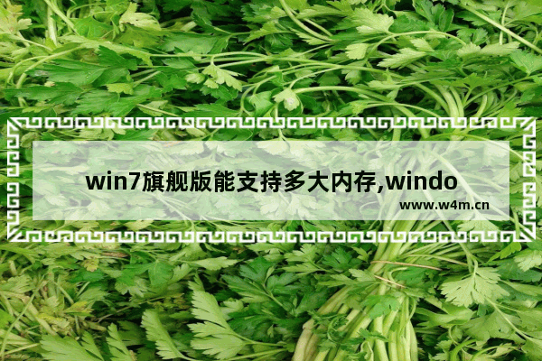 win7旗舰版能支持多大内存,windows7系统支持多大内存