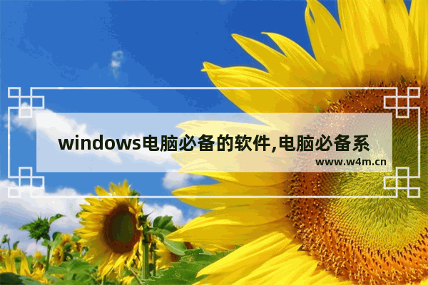 windows电脑必备的软件,电脑必备系统软件有哪些