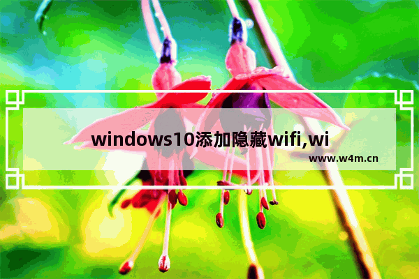 windows10添加隐藏wifi,win10加入隐藏wifi